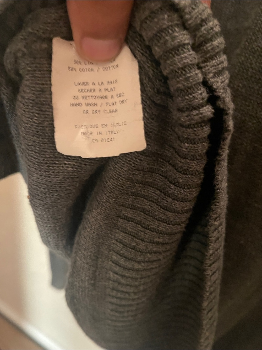 Vivienne Westwood Men's Charcoal Gray V-Neck Cardigan - Picture 8 of 9